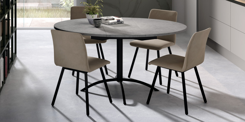 Ensemble tafel Laser en stoelen Pisa